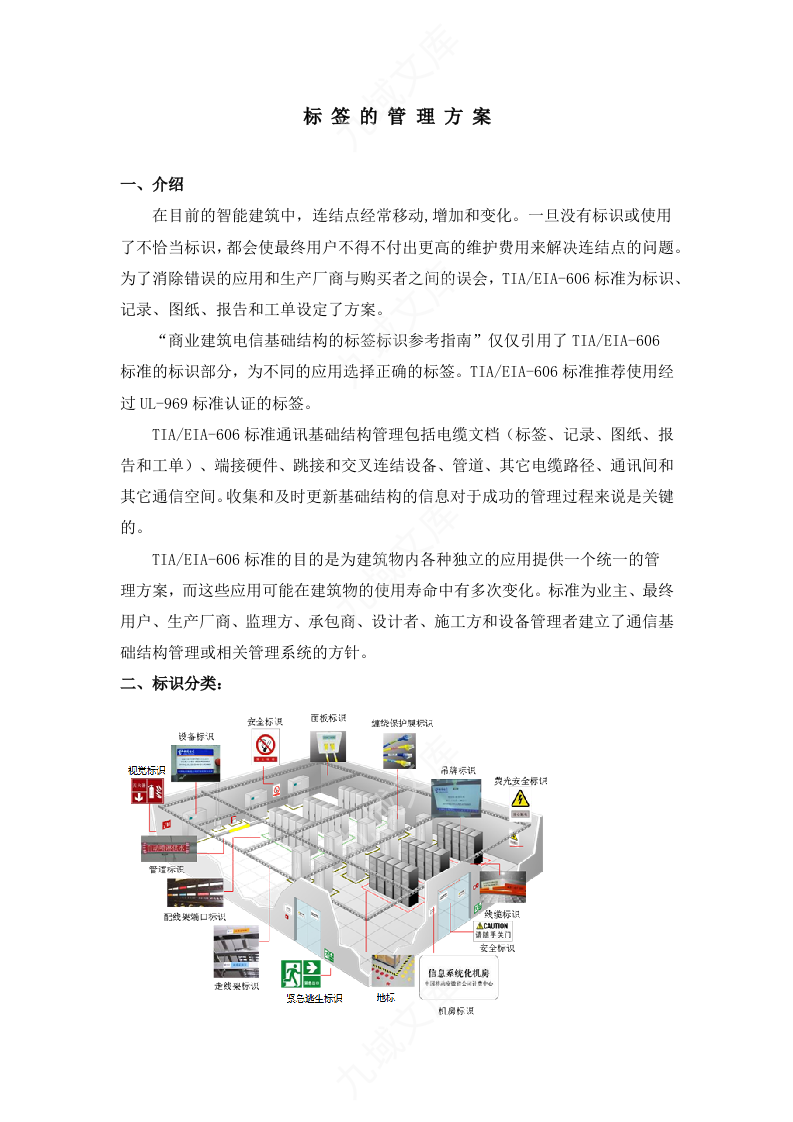 布线标识管理方案 第1页