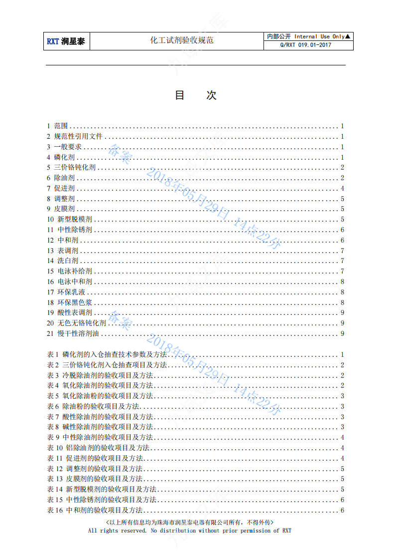Q.RXT 019.01-2017 化工试剂验收规范 第2页