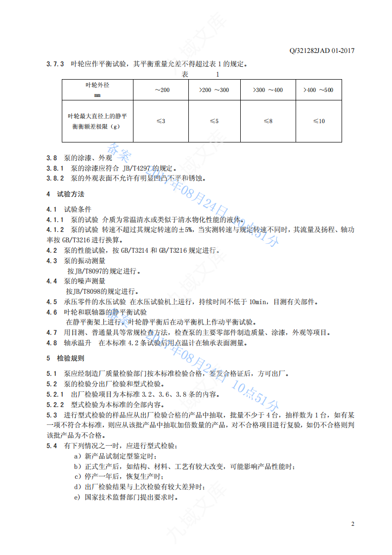 Q.321282JAD 01-2017 新泰-01FY泵标准2017年 第5页