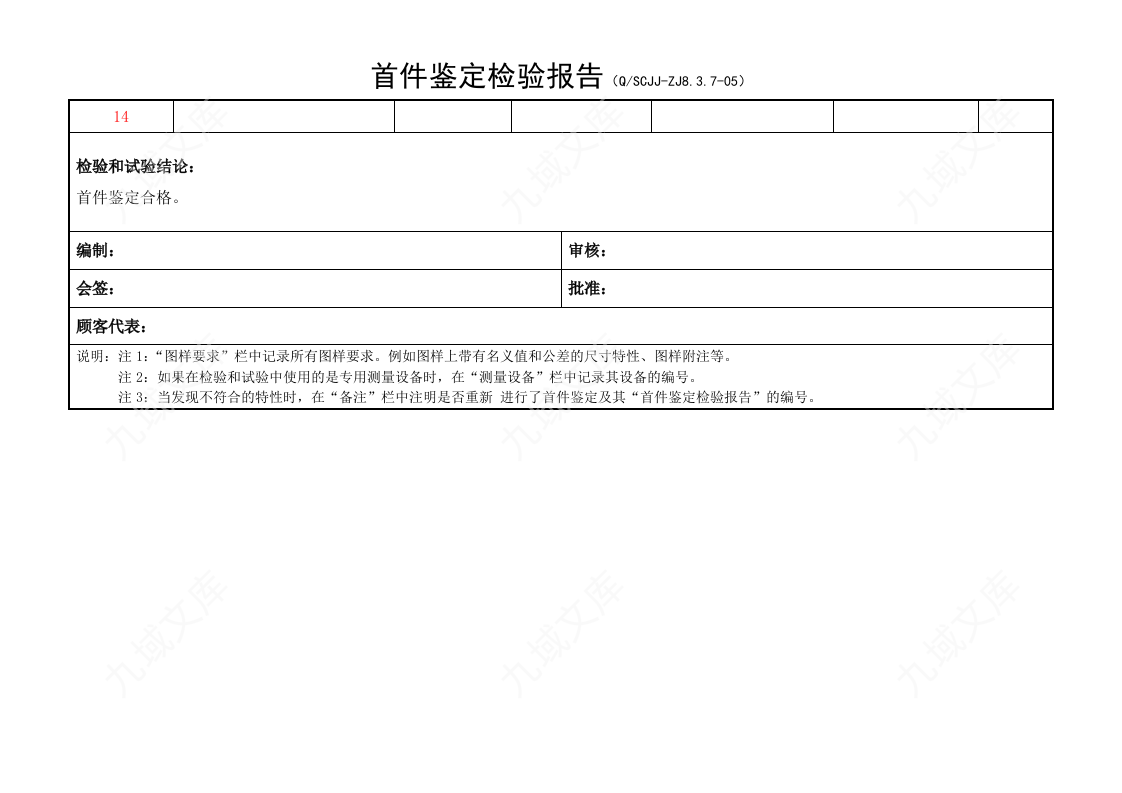 首件鉴定检验报告 第2页