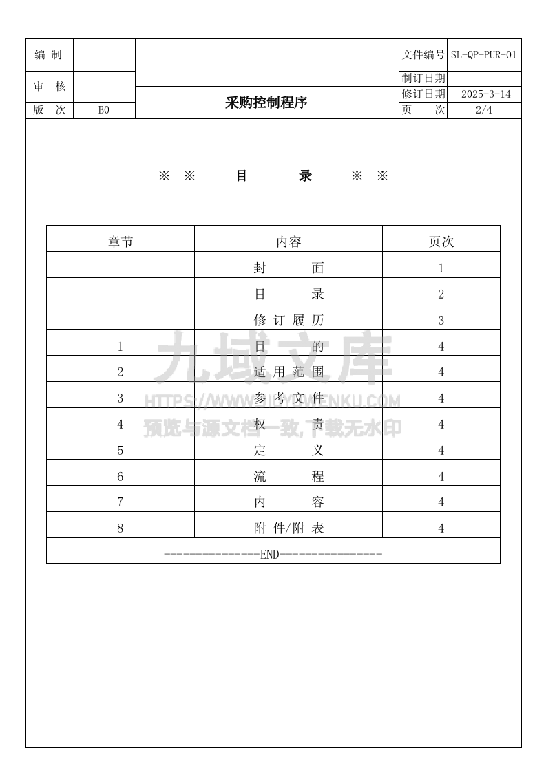 SL-QP-PUR-01采购控制程序 第2页