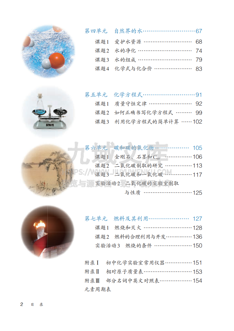 人教版8年级化学全一册【高清教材】54制 第5页