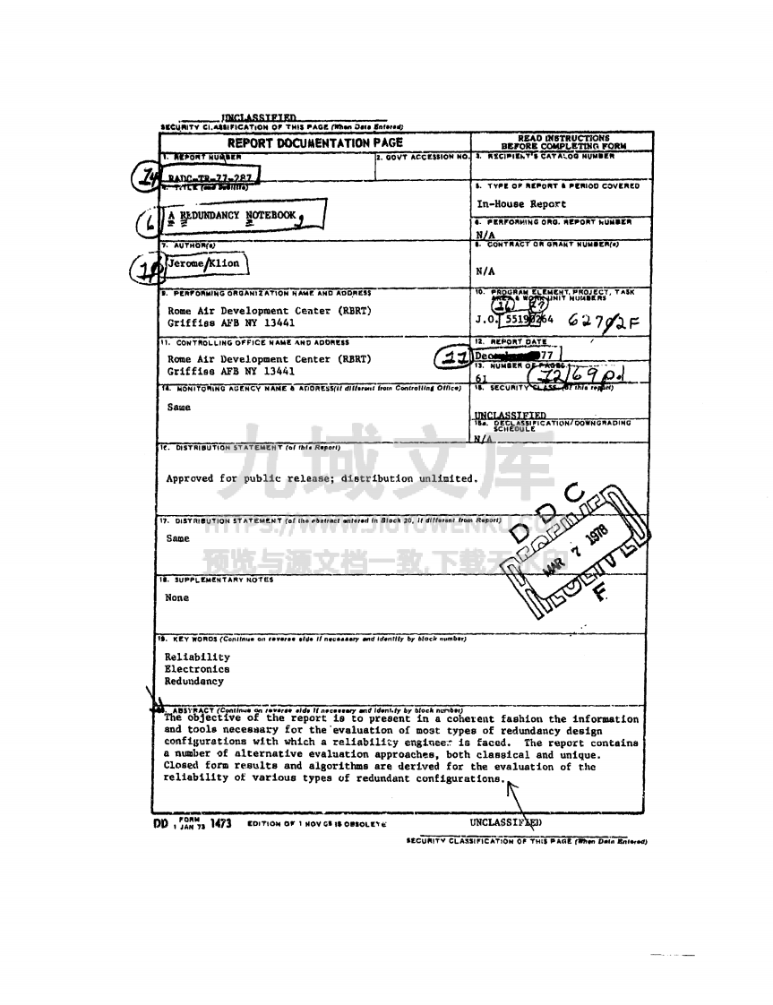 AD-A050837-A-Redundancy-Notebook 第3页