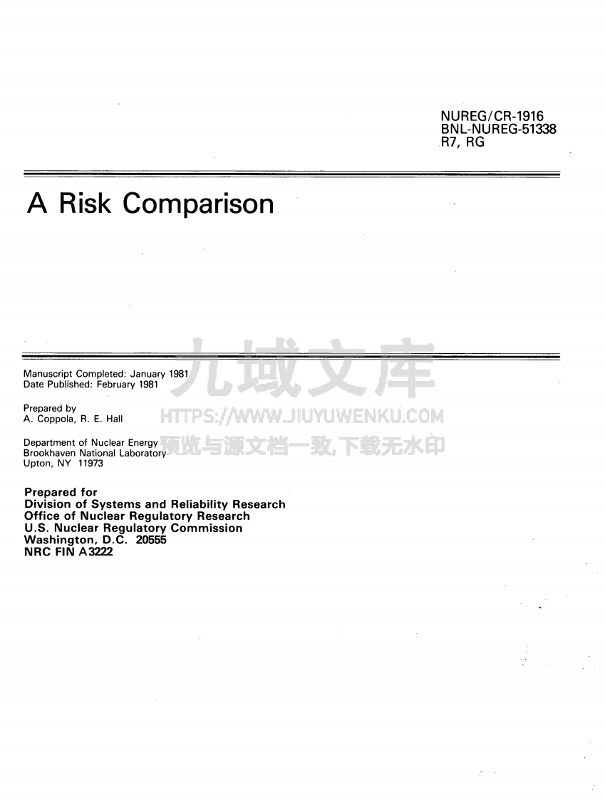 NUREG-CR-1916-A-Risk-Comparison 第3页