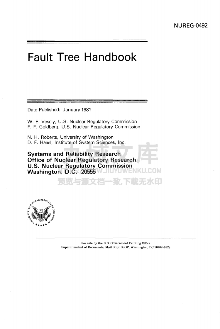 NUREG-0492-Fault-Tree-Handbook 第2页