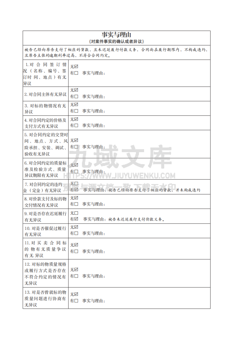 买卖合同纠纷民事答辩状实例 第3页