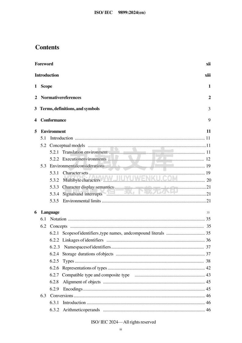 ISO/IEC 9899:2024 C语言最新标准 第3页