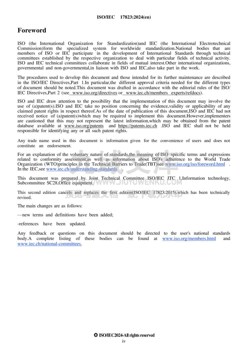 ISO/ IEC 17823 :2024信息技术、办公设备、办公室彩色设备词汇表 第4页