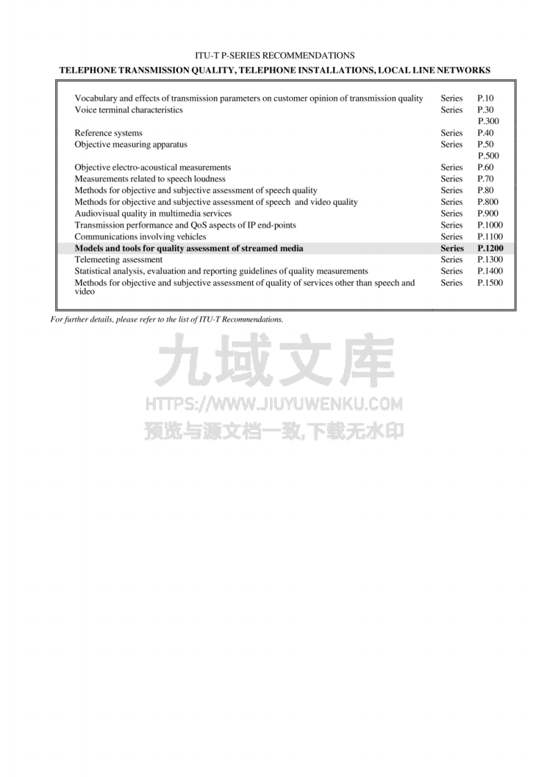 ITU-T P.1203-2017 第2页