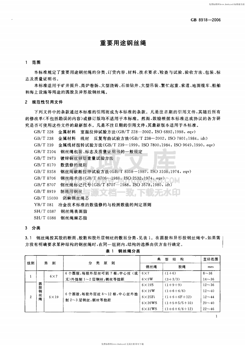GB 8918-2006 重要用途钢丝绳 第4页