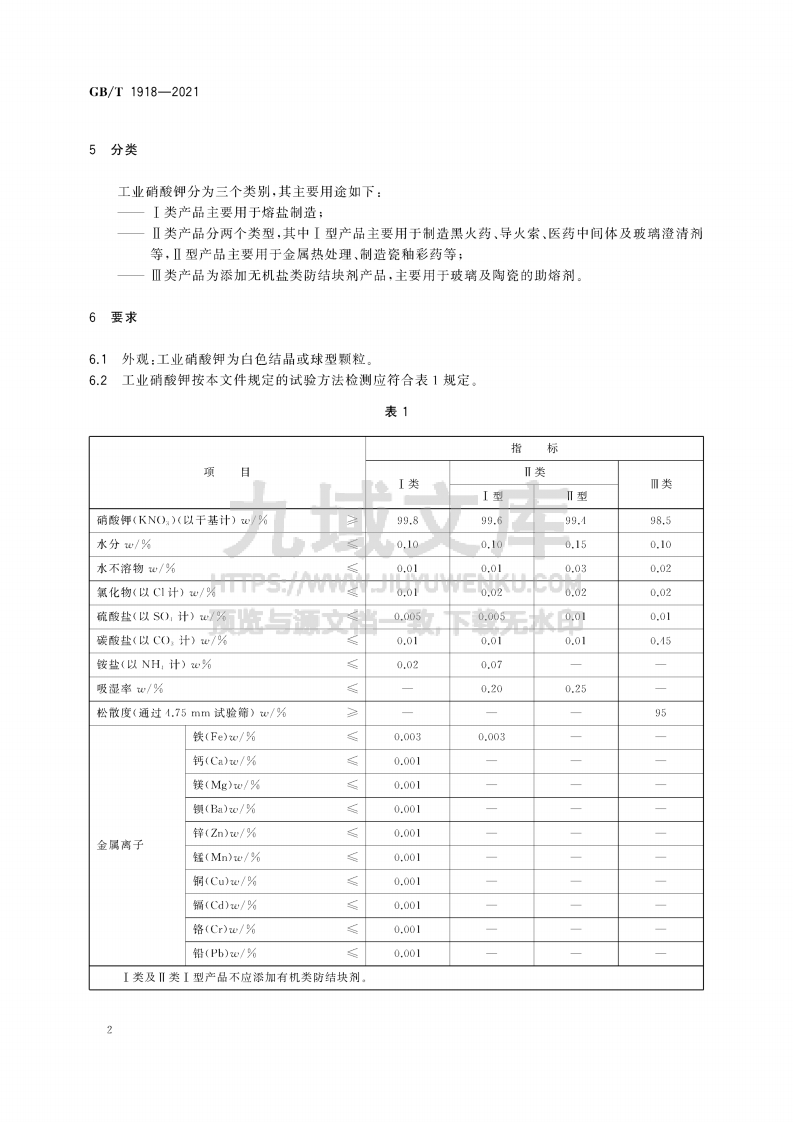 GB_T1918-2021工业硝酸钾 第4页
