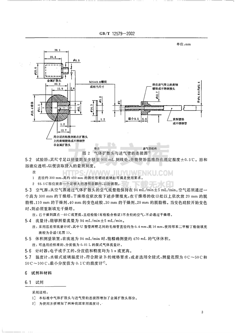 GB12579-2002润滑油泡沫特性测定法 第5页