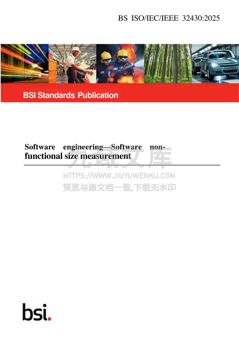 BS ISO-IEC-IEEE 32430 2025 Software engineeringSoftware non-functional size measurement 第1页