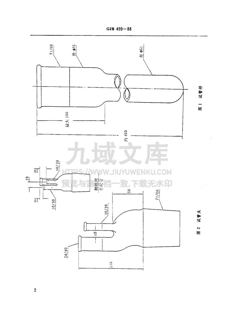 GJB 499-1988航空涡轮发动机润滑剂腐蚀性和氧化安定性测定法 第3页