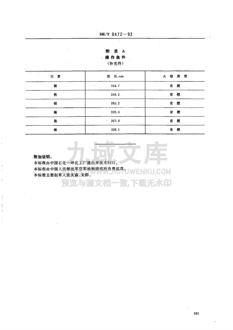 SH0472-1992合成航空润滑油中微量金属含量测定法-原子吸收法 第4页