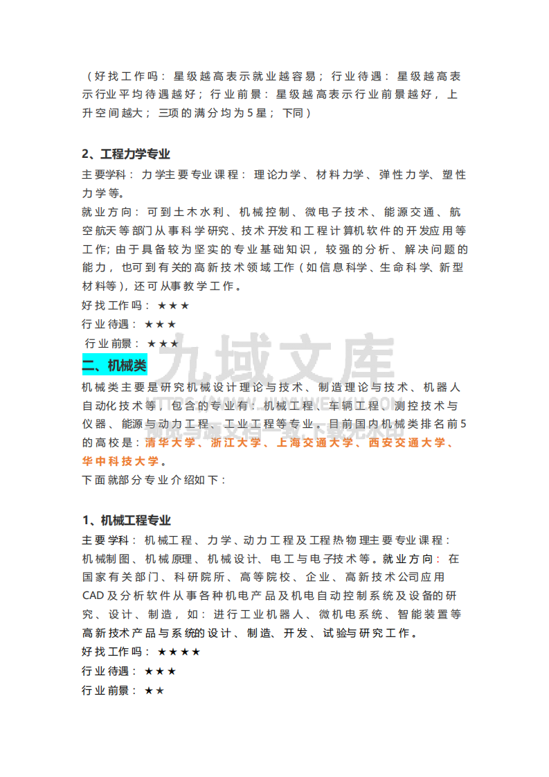 10-6大类51个热门专业前景大盘点 第2页