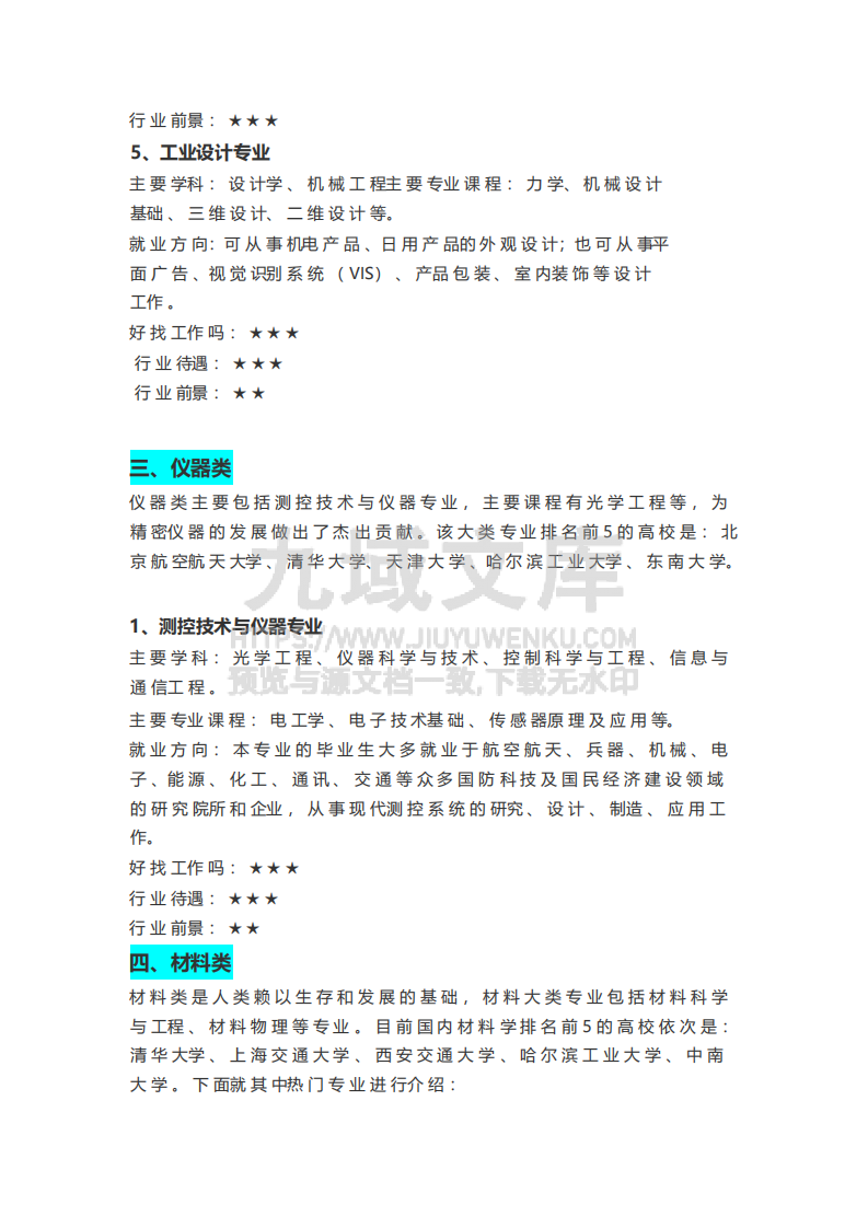 10-6大类51个热门专业前景大盘点 第4页