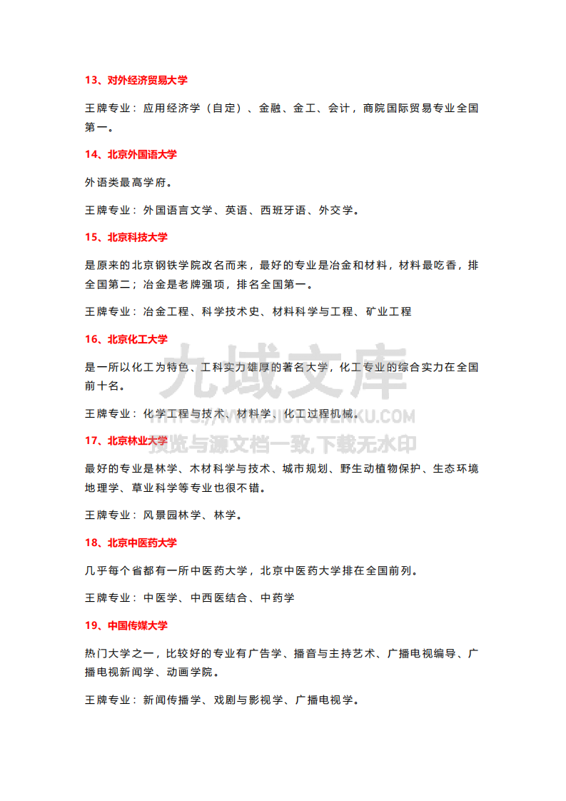 13-盘点31省市150所重点大学及王牌专业 第3页