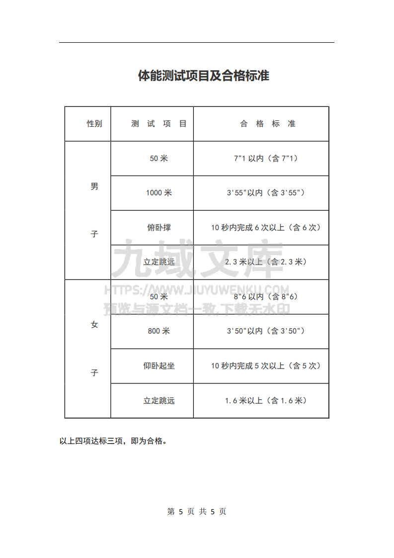 体检-公安类院校体检、体测标准 第5页