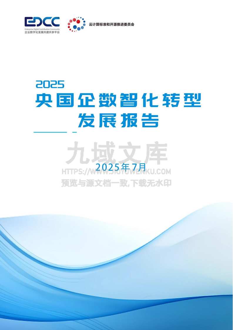 2025央国企数智化转型发展报告 第1页