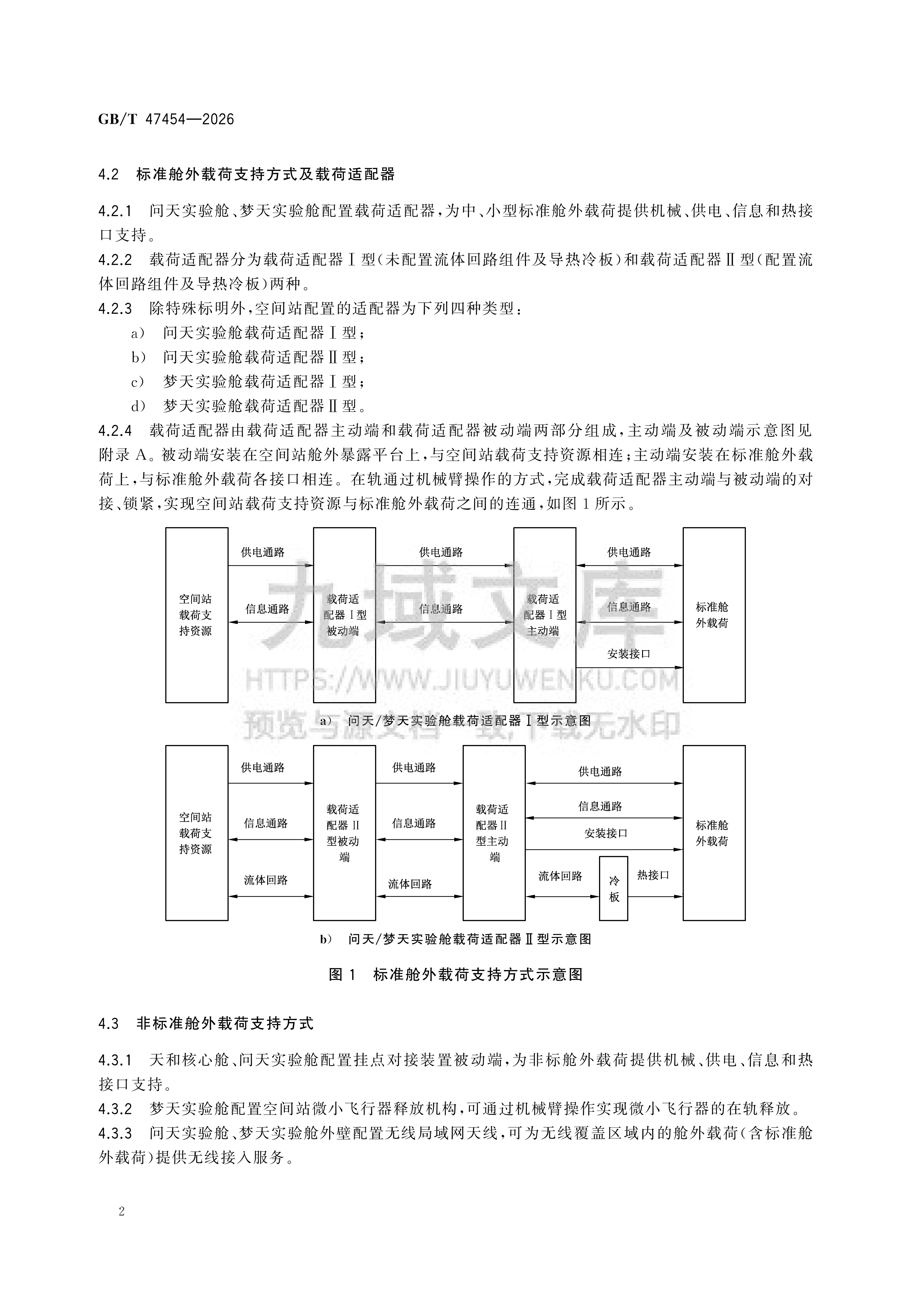 GB 47454-2026空间站舱外载荷接口要求 第5页