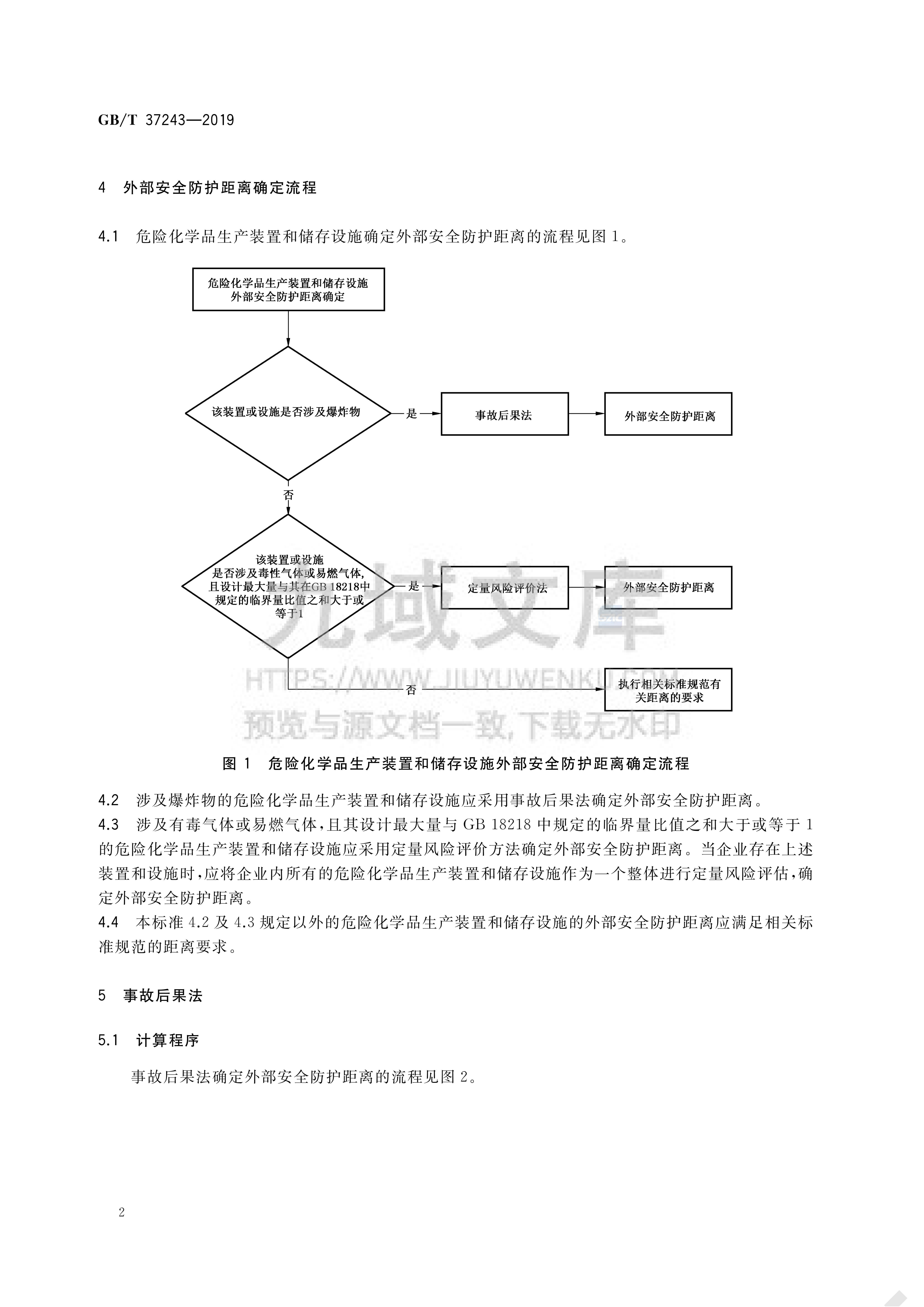 GB T 37243-2019危险化学品生产装置和储存设施外部安全防护距离确定方法 第5页