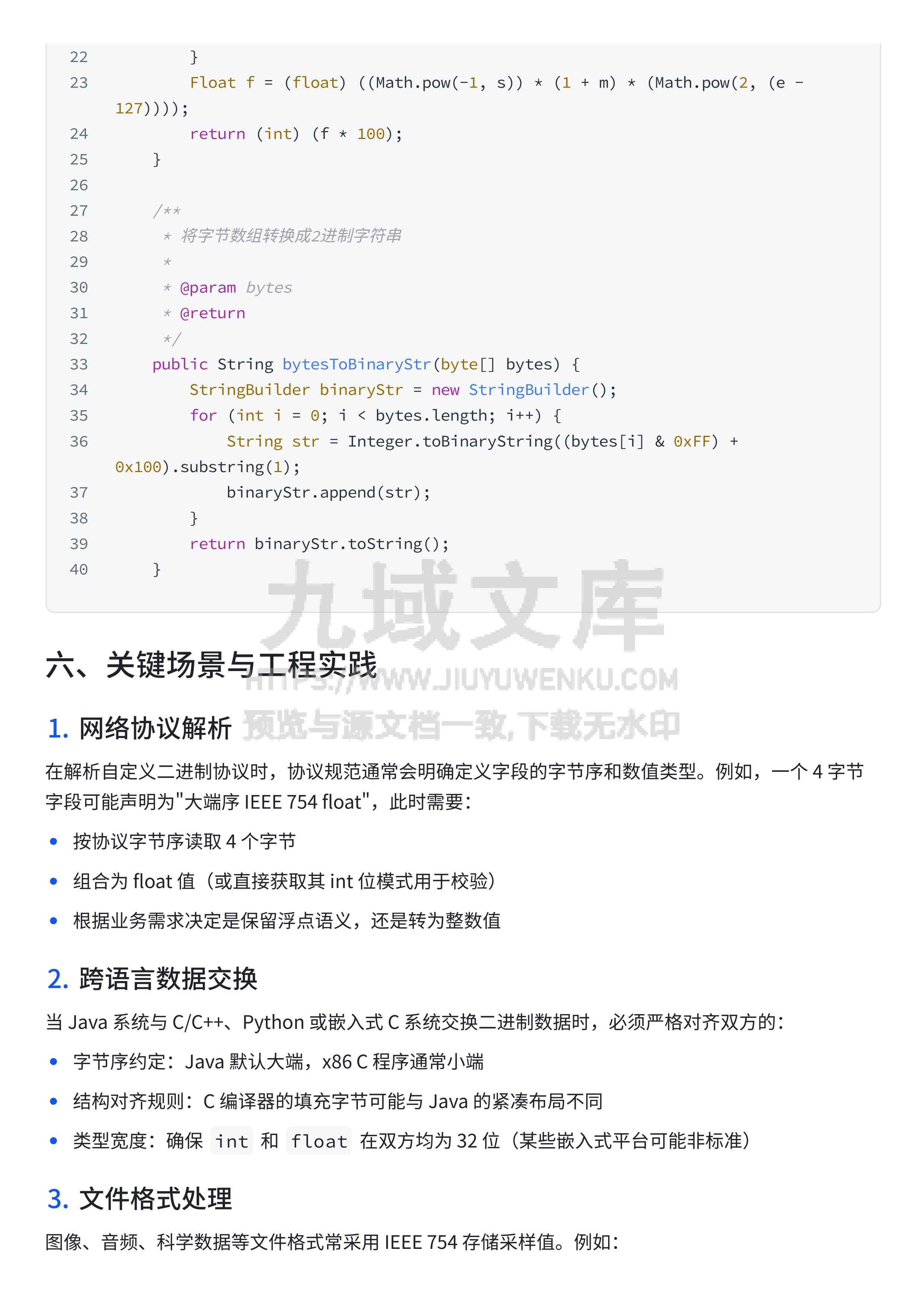 【Java】 字节数组转 int（IEEE 754 标准）：从浮点本质到工程实践 第5页